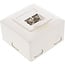 InLine® Cat.6 aansluitdoos, AP/UP 2x RJ45 female, RAL9010, wit, horizontaal