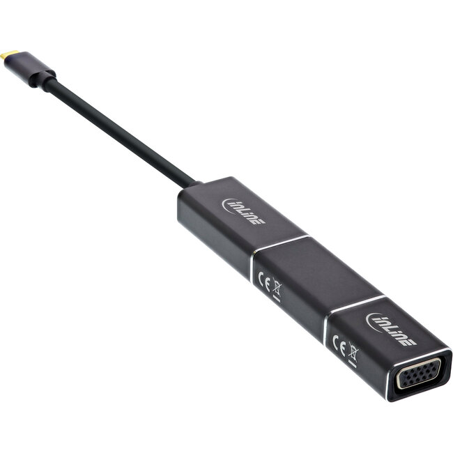 InLine® USB Display Converter Set 6-in-1, 4K/60Hz zwart
