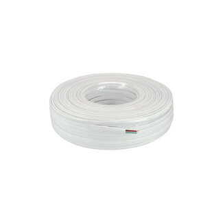 InLine InLine® modulaire kabel, 6-aderig plat lint wit, 100m ring