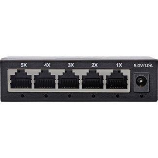 InLine InLine® 5-poorts Gigabit-switch, 1 Gb/s, desktop, metalen behuizing