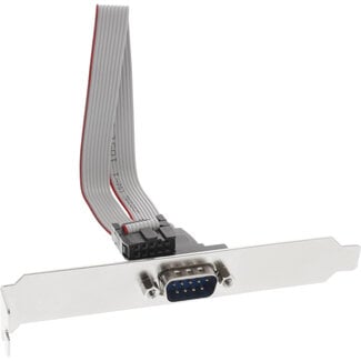 InLine InLine® Slotplaatje, DB9M naar 10-pins interne stekker, 1:1, 0.25m
