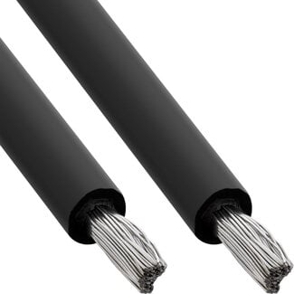 InLine InLine® Solar installatiekabel H1Z2Z2-K 4mm² zwart 25m