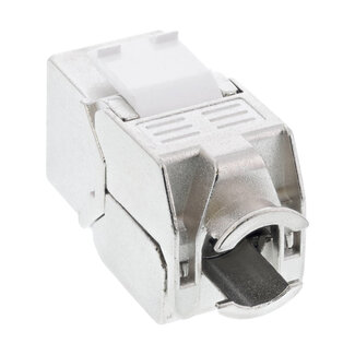 InLine InLine® Keystone RJ45 female, SNAP-In, Cat.6a, met stofbescherming rood