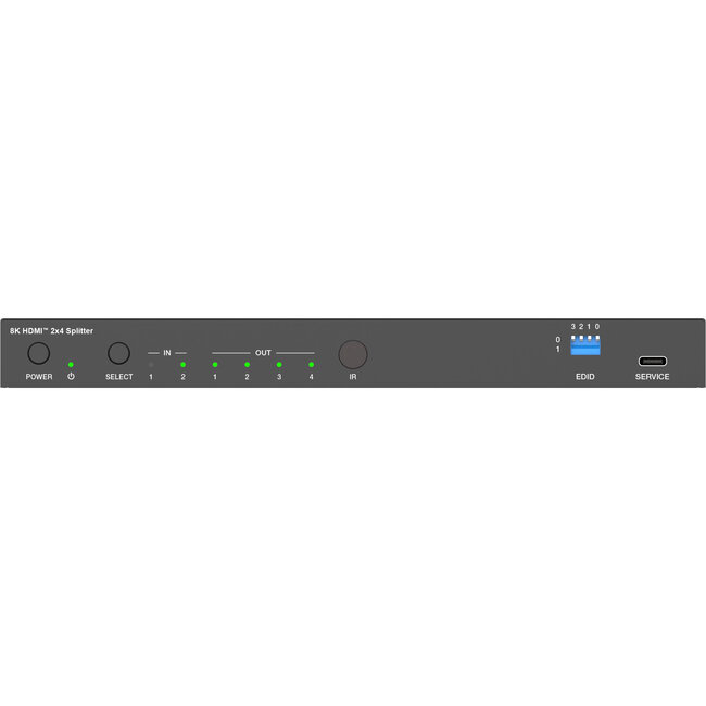 InLine® Video Splitter, 2x4, HDMI 8K/60Hz (4K/120Hz)