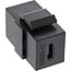 InLine® USB 3.1 Keystone insteekmodule, USB-C-stekker/stekker, zwart