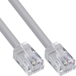 InLine InLine® Modular ronde kabel RJ12, stekker/stekker, 6-aderig, 6P6C, 5m