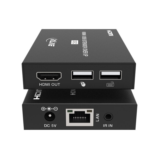 InLine® KVM Extender over IP, HDMI Full HD, 150m, Set