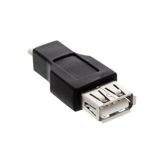 InLine InLine® Micro-USB OTG-adapter, Micro-B male naar USB A female