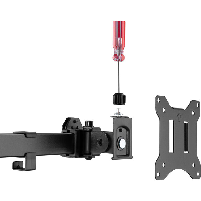 InLine® tafelbevestiging, voor 3x LCD/LED-scherm tot 81cm (32"), max. 7kg