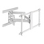 InLine® Premium aluminium muurbeugel, voor flatscreen-tv (37-80"), wit