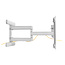 InLine® Premium aluminium muurbeugel, voor flatscreen-tv (37-80"), wit