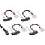 InLine® Mini SAS HD kabel, SFF-8643 naar 4x SFF-8482 (29-pins) + Stroom, 0,5m