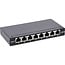 InLine® patchpaneel Cat.6A 8-voudig 0,5U voor bureau-/muurmontage, zwart,RAL9005