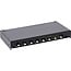 InLine® patchpaneel Cat.6A 8-voudig 0,5U voor bureau-/muurmontage, zwart,RAL9005