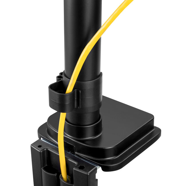 InLine® bureausteun met hefsysteem, voor twee monitoren tot 82cm (32"), 9kg