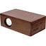 InLine® woodbrick, inductieluidspreker in echt houten behuizing, walnoot