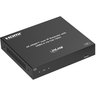 InLine InLine® KVM Extender over IP, HDMI 4K/60Hz, 100m, Transmitter (TX)
