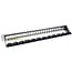 InLine® patchpaneel 24-voudig, Keystone leeg patchpaneel, 19", 1U, zwart