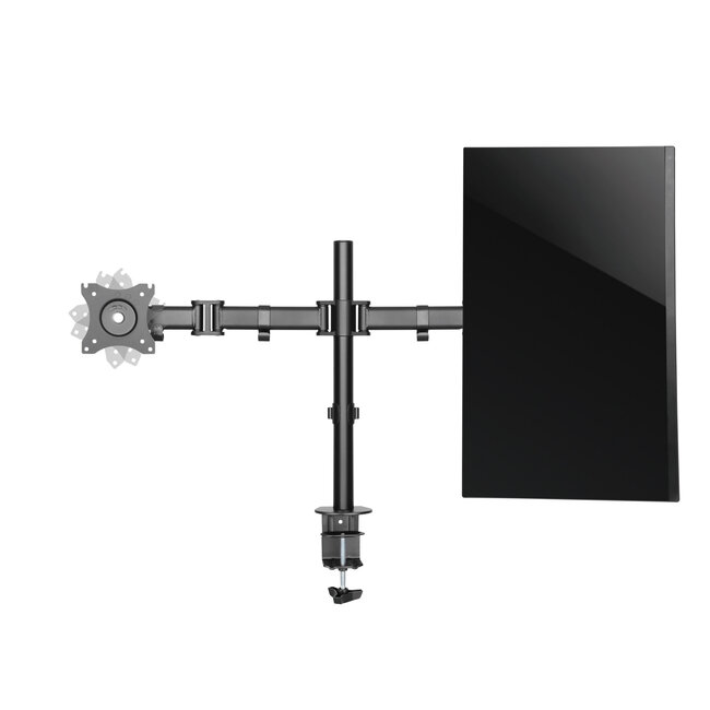InLine® bureauhouder, voor 2x TFT/LCD/LED tot 68cm (27"), max. 2x8 kg