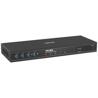InLine InLine® KVM Switch, 4x1, DP 4K/60Hz, USB 3.2 Hub