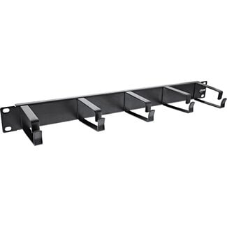 InLine InLine® 19" kabelmanagementpaneel, 5 grote beugels, RAL9005, zwart