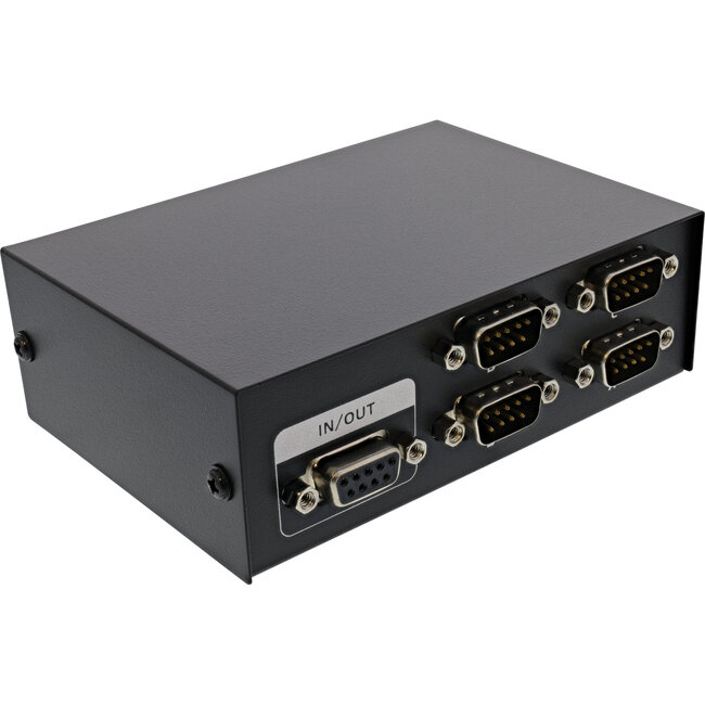 InLine® seriële schakelaar handmatig 4-voudig, RS232, 9-pins Sub-D