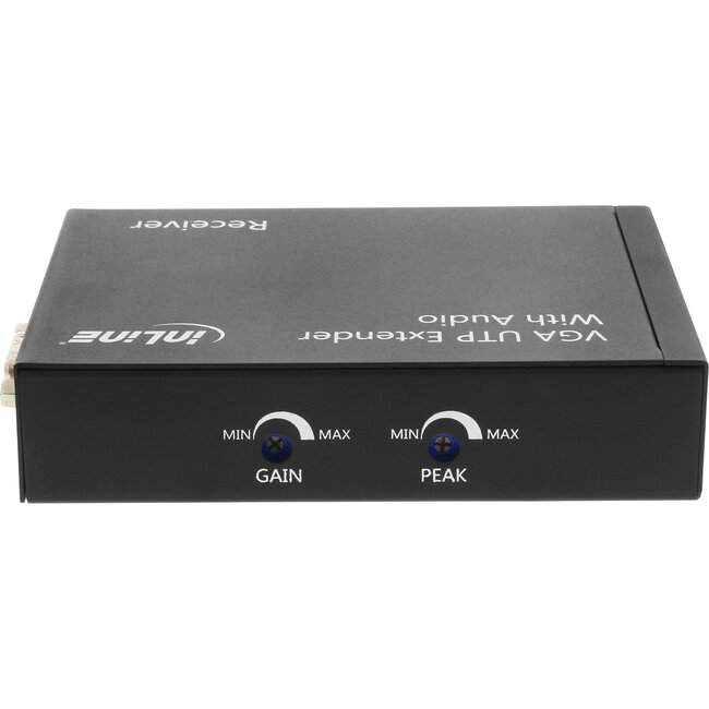 InLine® VGA-extender/verlenging via UTP, met audio, tot 300 m