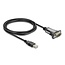 Delock Adapter USB 2.0 Type-A to 1 x Serial RS-232 D-Sub 9 pin male with nuts 3 m