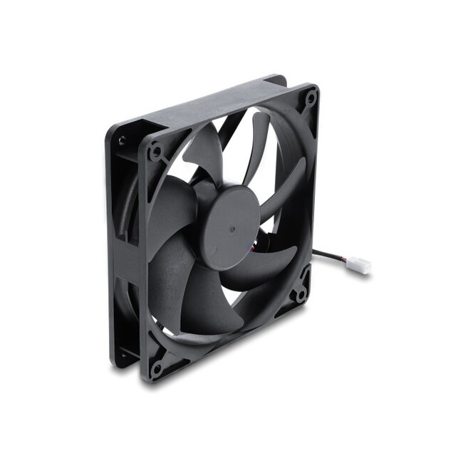 Delock Axial Fan 48 V DC, 120 x 120 x 25 mm with 2 pin fan connector female black