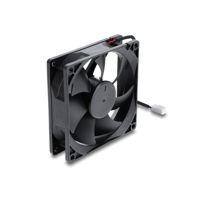 Delock Axial Fan 48 V DC, 92 x 92 x 25 mm with 2 pin fan connector female black