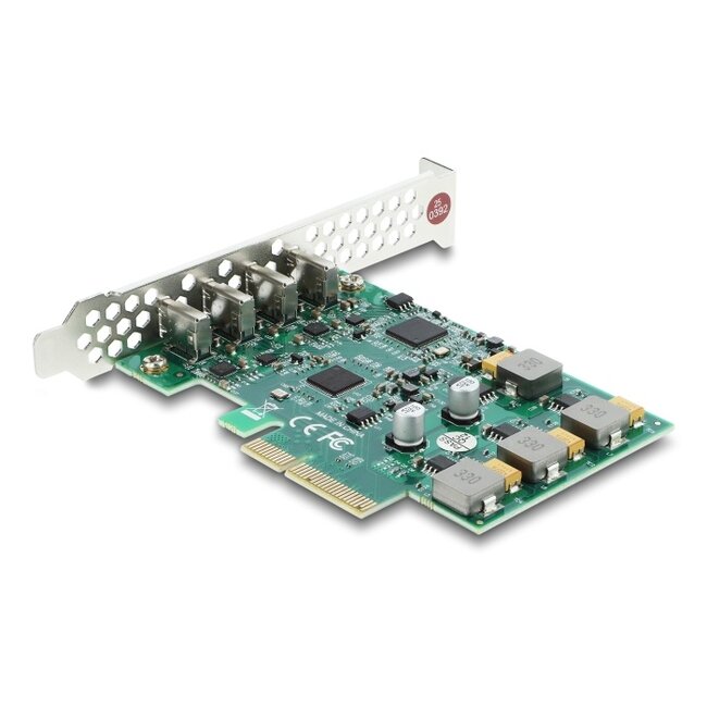Delock PCI Express x4 Card to 4 x USB Type-C™ 10 Gbps - Low Profile Form Factor