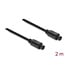 Delock TOSLINK Cable male to male, Ø 4 mm, 2 m, black