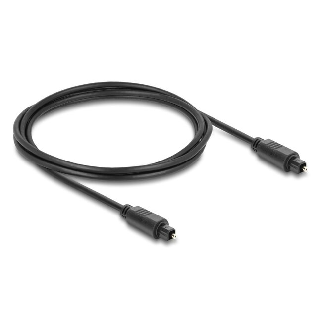 Delock TOSLINK Cable male to male, Ø 4 mm, 2 m, black