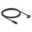 Delock TOSLINK cable 90° angled male to straight male, Ø 4 mm, 3 m, black