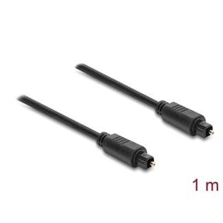 DeLOCK Delock TOSLINK Cable male to male, Ø 4 mm, 1 m, black