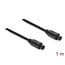 Delock TOSLINK Cable male to male, Ø 4 mm, 1 m, black