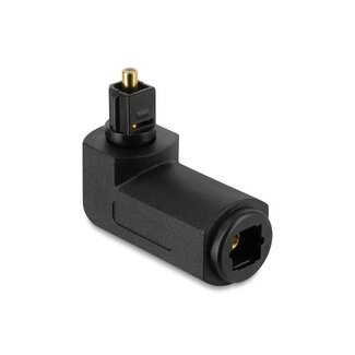 DeLOCK Delock TOSLINK Adapter male to female, 90° angled and 360° rotatable