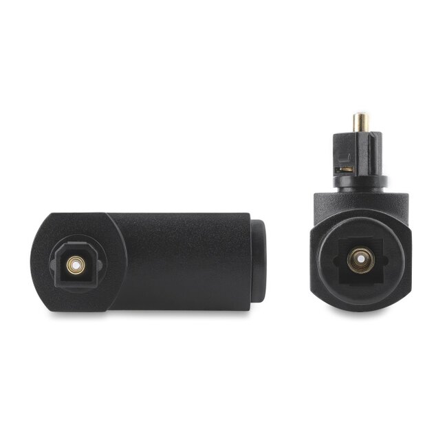 Delock TOSLINK Adapter male to female, 90° angled and 360° rotatable