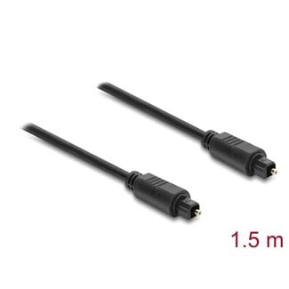 DeLOCK Delock TOSLINK Cable male to male, Ø 4 mm, 1.5 m, black