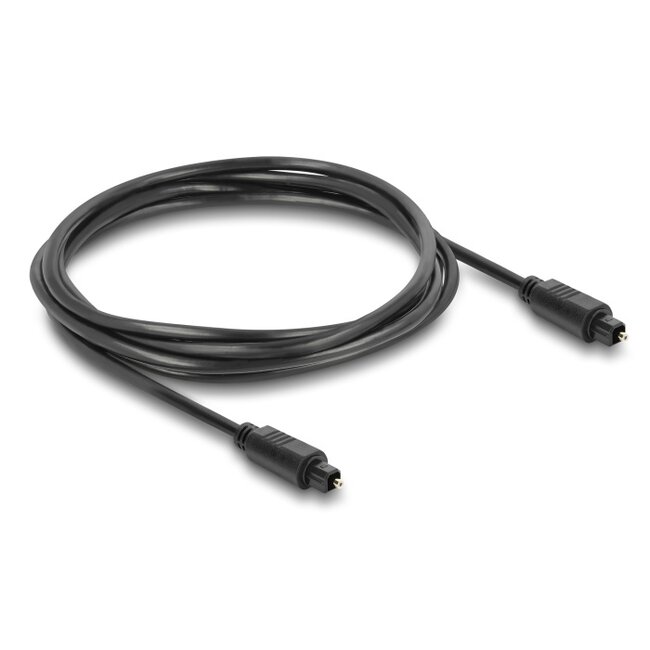 Delock TOSLINK Cable male to male, Ø 4 mm, 1.5 m, black