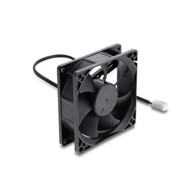 Delock Axial Fan 48 V DC, 80 x 80 x 25 mm with 2 pin fan connector female black