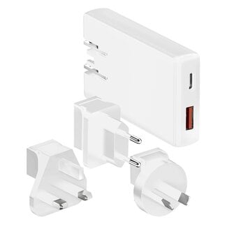 MaxTrack MaxTrack USB reislader set | USB-C PD + USB-A QC | GaN | 45W