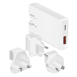 MaxTrack MaxTrack USB reislader set | USB-C PD + USB-A QC | GaN | 65W
