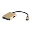 Roline Gold USB-C - HDMI 4K 30Hz, USB-A en USB-C PD 60W | 0,10 meter