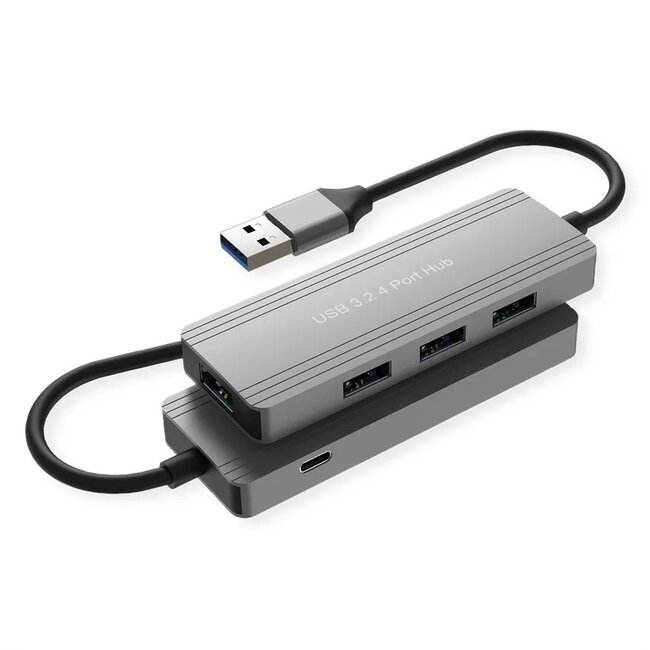 USB hub (USB-A) | 4x USB-A | USB3.0 5 Gbps | aluminium | 0,10 meter