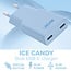 InLine USB lader | 2x USB-C PD | GaN | 30W | blauw