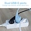 InLine USB lader | 2x USB-C PD | GaN | 30W | blauw