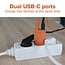 InLine USB lader | 2x USB-C PD | GaN | 30W | oranje
