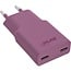InLine USB lader | 2x USB-C PD | GaN | 30W | paars