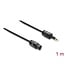 Delock TOSLINK Cable mini TOSLINK 3.5 mm male to TOSLINK female, Ø 2.2 mm, 1 m, black